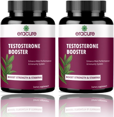 EraCure Testosterone Booster For Men, Testo Booster Power Support Tablets (G268)(2 x 60 Tablets)