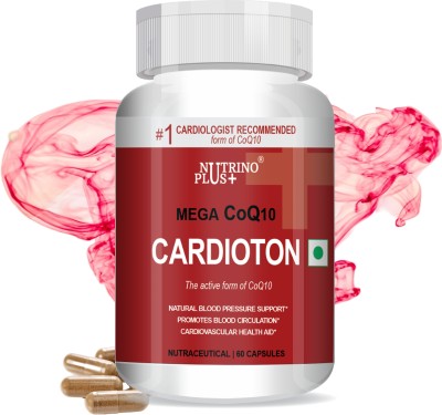 Nutrinoplus Cardioton 60 Capsules with Coenzyme Q10 & Arjuna Extract For Heart Health(60 Capsules)