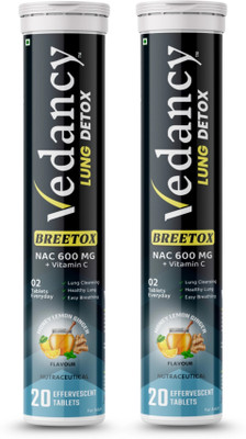 vedancy Breetox Lung Detox Effervescent Tablet(2 x 20 Tablets)