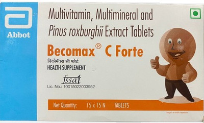 Abbot BECOMAX C FORTE MULTIVITAMN AND MINERALS TABLET PACK OF FIVE (5*15TABLET)(5 x 15 Tablets)