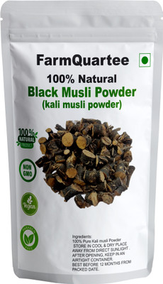 FarmQuartee Kali Musli Root Powder, Black Musli, Siyah Musli - Strength Performance Virality(100 g)