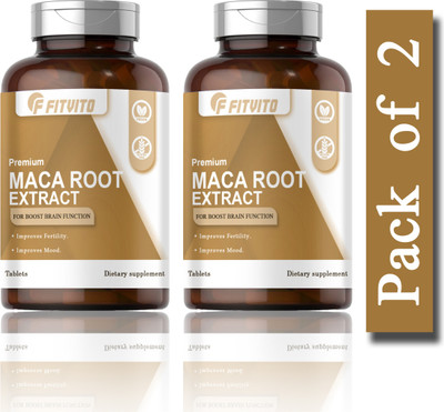 Fitvito Maca Root Tablets Enriched with Maca Root Extract (D209)(120 Tablets)