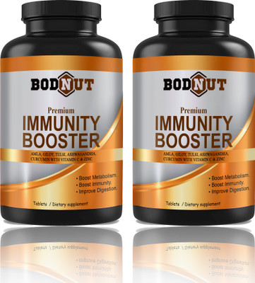 Bodnut Immunity Booster Tablets ,Vitamin C (G251)(2 x 60 Tablets)