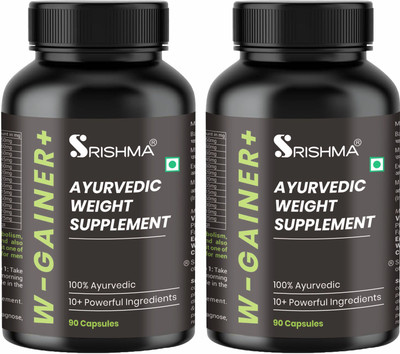 Srishma Mass gainer enriched with nutrients for muscle recovery, strength boost(2 x 90 Capsules)