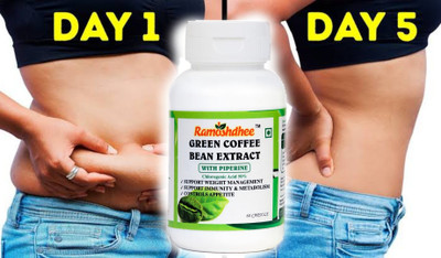 Ramoshdhee Green Coffee Bean Extract with Piperine Ayurvedic Capsules(30 Capsules)