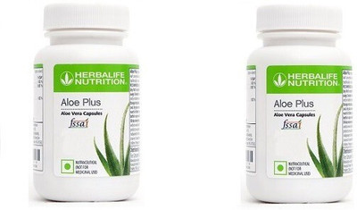 Herbalife Nutrition Aloe Plus Tablets For Better Digestive Health -60 Capsules-2 Packs(2 x 60 Capsules)