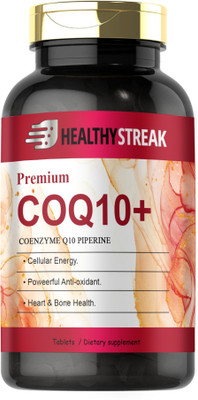 Healthy Streak 120mg Coenzyme Q10 Tablets with Piperine (K98)(60 Tablets)