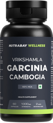 Nutrabay Wellness Garcinia Cambogia Extract (Vrikshamla) - 1000mg(60 Capsules)