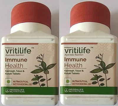 Herbalife Nutrition Vritilife Immune Health With Kalmegh, Tulsi And Katuki (60 Tablets)-2 Pack(2 x 30 Tablets)