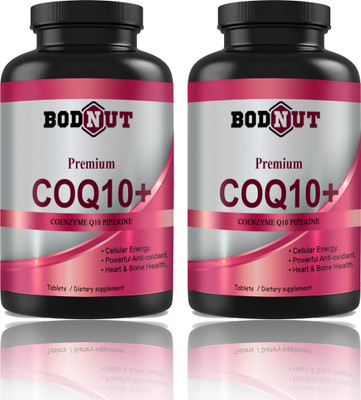 Bodnut 120mg Coenzyme Q10 Tablets with Piperine (K239)(2 x 60 Tablets)