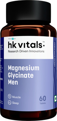 HEALTHKART hk vitals Magnesium Glycinate(1682mg) for Better Sleep Quality & Muscle Recovery(60 Tablets)