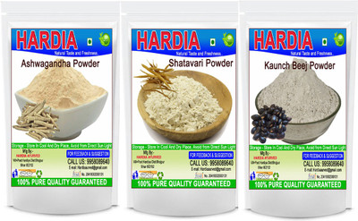 Hardia Ashwagandha Shatavari kaunch beej powder 300gm combo pack(3 x 100 g)
