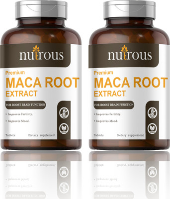Nutrous Maca Root Tablets Enriched with Maca Root Extract (S256)(2 x 60 Tablets)
