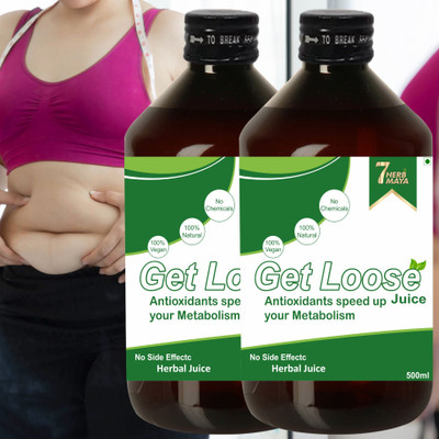7Herbmaya Get Loose Fat Burning Juice/Belly Fat Burner Keto Juice/Weight Loss Products(2 x 500 ml)