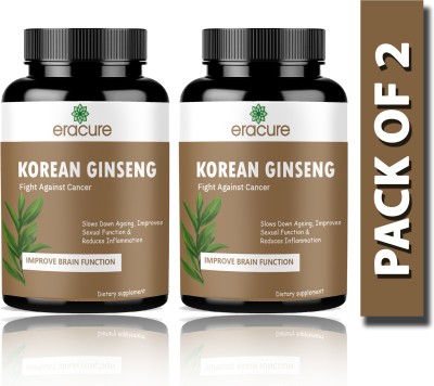 EraCure Korean Gingseng for Men & Women Tablets (D253)(2 x 60 Tablets)