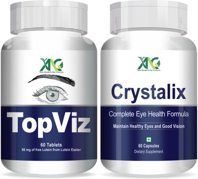ANC TopViz & Crystalix For Eye Health To Maintain Healthy Eyes and Good Vision(2 x 60 Capsules)