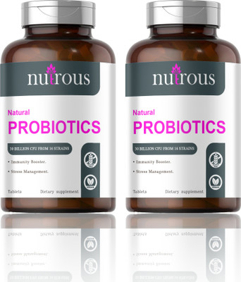 Nutrous Probiotic Supplement 30 Billion Cfu Tablets (G262)(2 x 60 Tablets)
