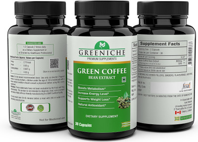 Greeniche Green Coffee Bean Extract 800mg for Weight Loss(30 Capsules)