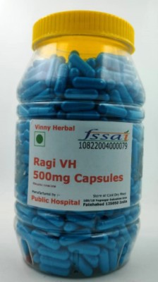 Vinny Herbal Ragi VH Herbal Supplement Capsules 1000 Caps Jar(1000 Capsules)