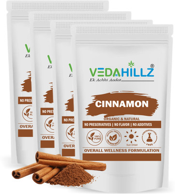 Vedahillz Cinnamon Powder - Rich in Antioxidants for Overall Wellness(4 x 100 g)