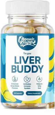 OrganicSupp Liver Buddy Powerful Liver Detox for Strengthen & Improve Liver Function(60 Capsules)