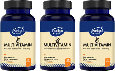 puriteo MULTIVITAMIN TABLET 03(3 x 60 Tablets)