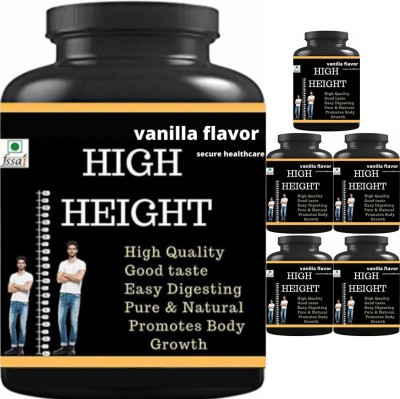 Secure Healthcare health ayurveda high height vanilla flavor pack of 6 height(6 x 0.1 kg)