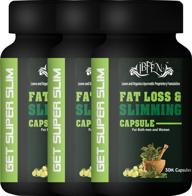 IBFEN Fat Loss & Slimming Formula Weight Loss Capsule | Burn Extra Calories Men Women(3 x 30 Capsules)