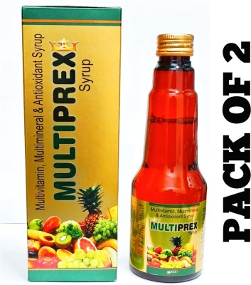 Multiprex New Multivitamin multimineral antioxidant syrup pack of 2(2 x 225 ml)