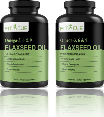Fitcue Flaxseed extract Capsules Omega 369 (H244)(2 x 60 Capsules)