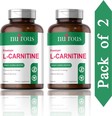 Nutrous L Carnitine L Tartrate - Fat Burner Tablets (K208)(2 x 60 Tablets)