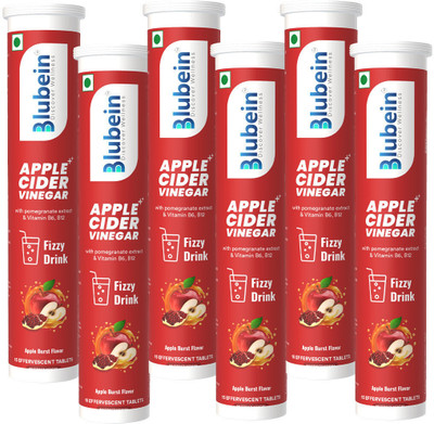 Blubein Apple Cider Vinegar ++ | 15 Effervescent Tablets(6 x 10 Tablets)