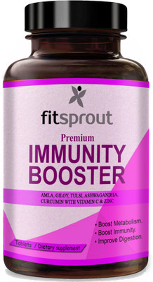Fitsprout Immunity Booster Tablets ,Vitamin C (S110)(60 Tablets)