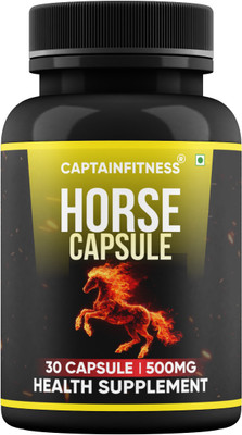 CaptainFitness Horse Capsule| Energy, Strength & Stamina-(81)(30 Capsules)