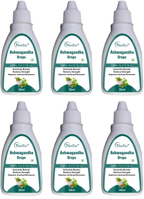 Nutrivue Ashwagandha Drop for Immunity Booster | Stress Relief (6x30ml)(6 x 30 ml)