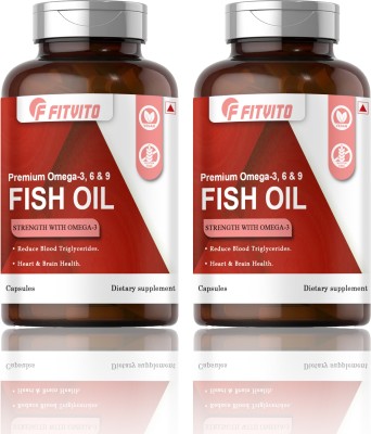 Fitvito Fish Oil Omega 3 (Triple Strength) With 1000Mg Omega 369 (S277)(120 Tablets)