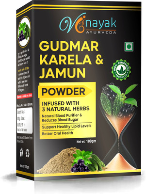 VINAYAK AYURVEDA Gudmar Karela Jamun Powder for Maintaining Blood Sugar Levels(100 g)
