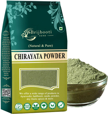 BrijBooti Chirayata Powder-Kalmegh Powder | Hara Chirayata-Swertia Chiraita -Bitter Stick(400 g)