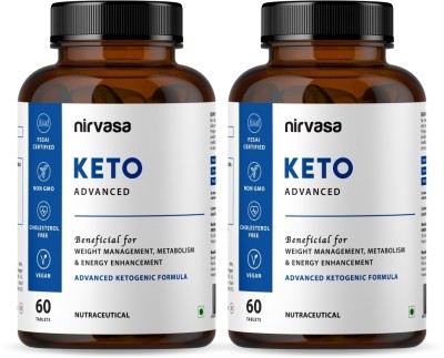 Nirvasa Keto Advanced Fat Burner Tablet with Garcinia Combogia(2 x 60 No)