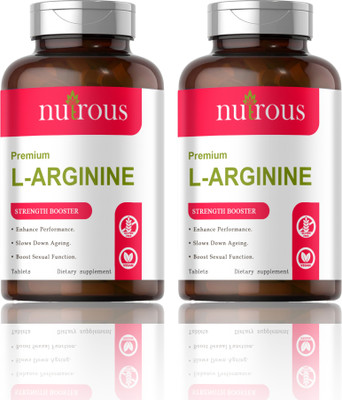 Nutrous L-Arginine 1000mg Tablets Per Serving (K254)(2 x 60 Tablets)