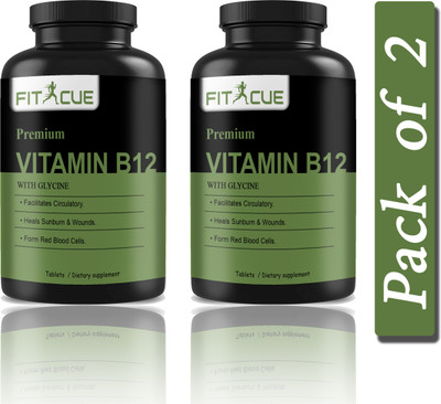 Fitcue Plant Based Vitamin B12 Tablets (S225)(2 x 60 Tablets)