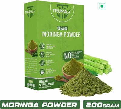 TRUMAX Organic Moringa Powder | Good for Immunity, Digestion, skincare and Haircare(200 g)