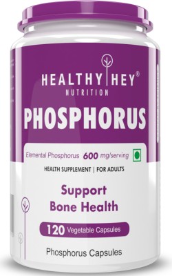 HealthyHey Nutrition Phosphorus - Support Bone Health - 600mg - 120 Veg. Capsules(600 mg)