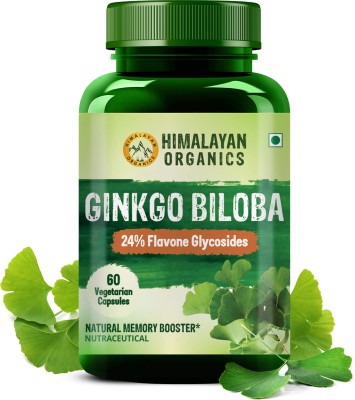 Himalayan Organics Ginkgo Biloba for Healthy Brain Functions - 500mg(60 No)