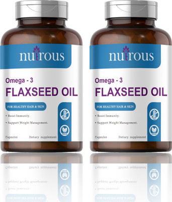 Nutrous Flaxseed extract Capsules Omega 3 (K243)(120 Capsules)