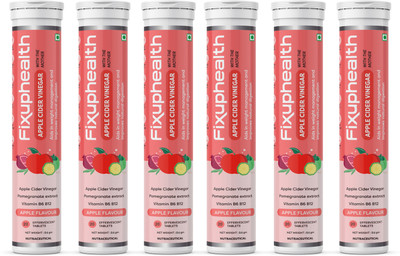 FIXUPHEALTH Apple cider vinegar with the mother Effervescent Tablets(6 x 20 Tablets)