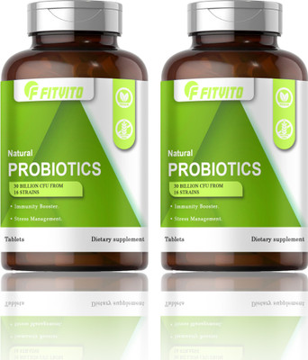 Fitvito Probiotic Supplement 30 Billion Cfu Tablets (H262)(2 x 60 Tablets)