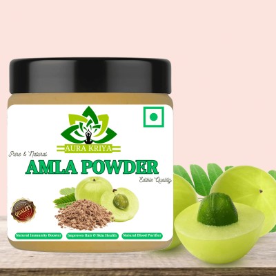 Aura Kriya Amla Powder for Drink, Eating, Hair Growth & Hair Strong/Amla Powder for Health(2 x 100 g)
