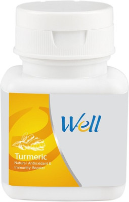 Well TURMERIC ( 60 unit each) pack of 2(2 x 60 Tablets)