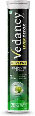 vedancy HepaFizz Advanced Liver Detox | High-Potency Milk Thistle Silymarin |(20 Tablets)